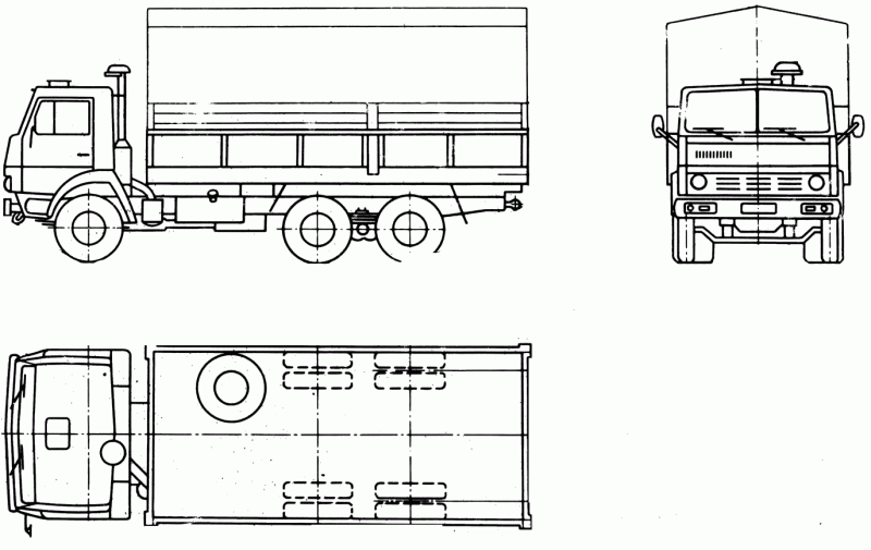КамАЗ-5320 чертеж