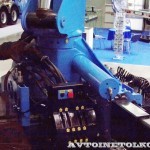 седельный тягач Урал 44202-3511-82М с краном-манипулятором Инман ИМ-320 УралСпецТранс на выставке СТТ-2014 - 4