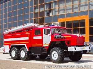 пожарная автоцистерна АЦ-5,5-40 (Урал-5557) УСПТК на салоне Комплексная Безопасность 2014 - 10