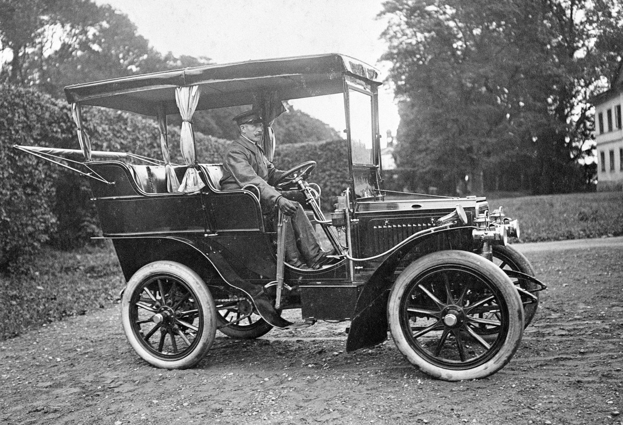 1904 год, Scania Type A, 14 hp skania, история, легковой автомобиль