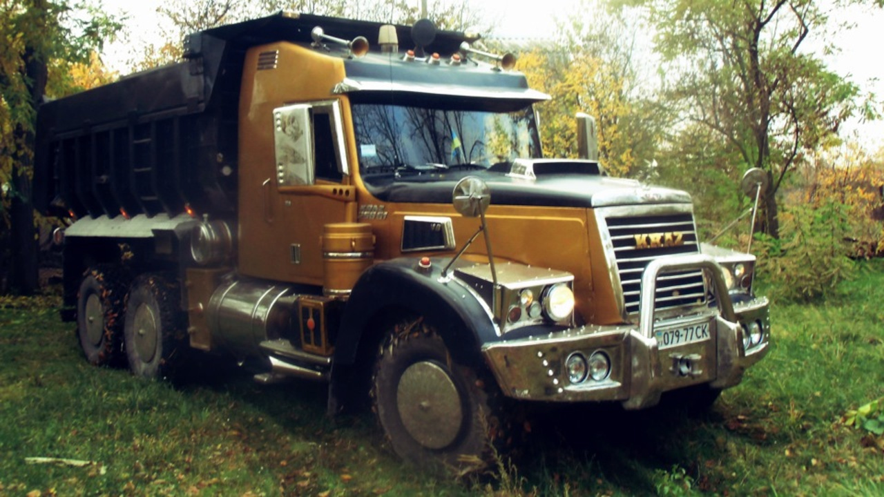 Тюнинг рабочего грузовика КрАЗ-256 256, грузовик, краз, самосвал, тюнинг