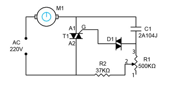 Схема регулировки оборотов двигателя постоянного тока 12в