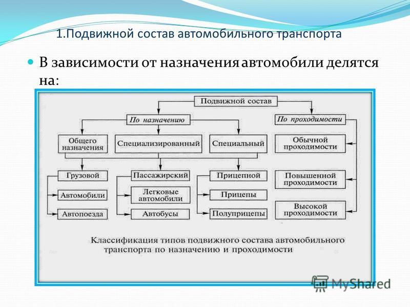 Подвижной состав автомобильного транспорта презентация