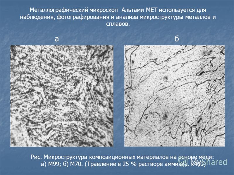 Изучение структура металлов