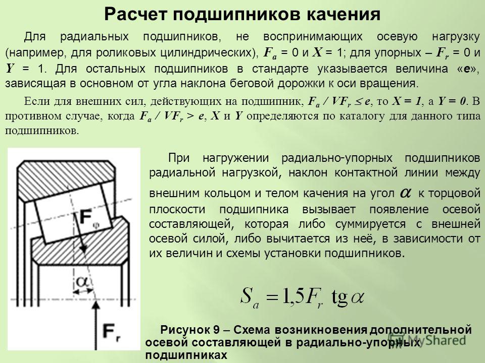 Каждый подшипник изображенного на рисунке редуктора воспринимает нагрузки