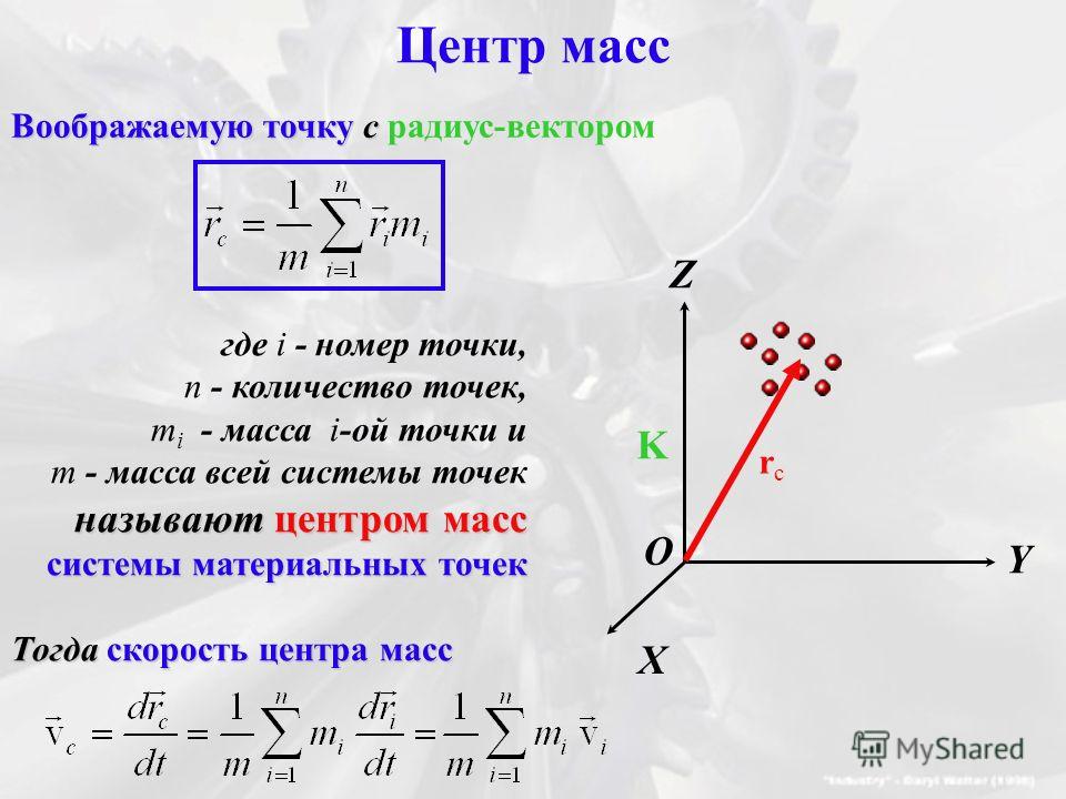 Момент инерции центра масс