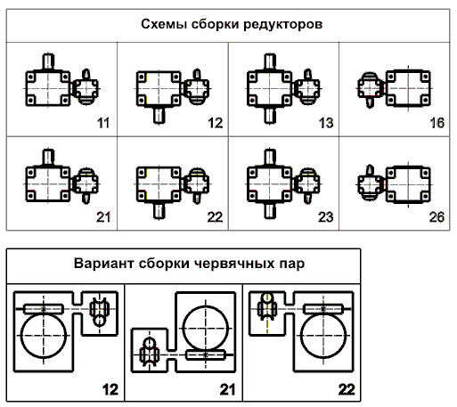 Схема редуктора