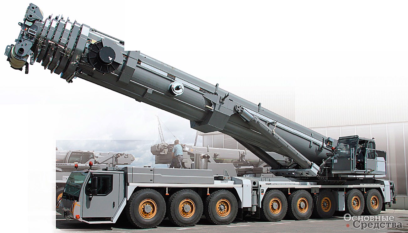 Кран Liebherr г/п 500 т на восьмиосном шасси