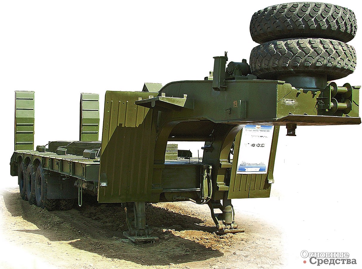 Полуприцеп-тяжеловес с шкворнем Ш100 мм