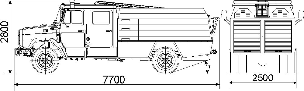 Зил пожарный схема