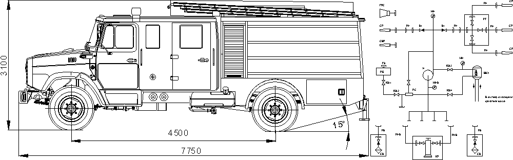 Схемы пожарной техники. АНР -60-800 (433112). АНР-60-800 ЗИЛ-433112. АНР пожарный автомобиль насосно-рукавный ЗИЛ. АНР ЗИЛ 130.