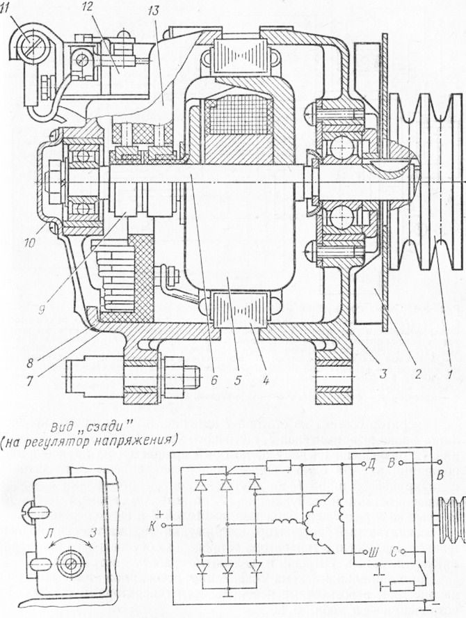 Генератор г 273. Характеристика и подключение генератора на КАМАЗ