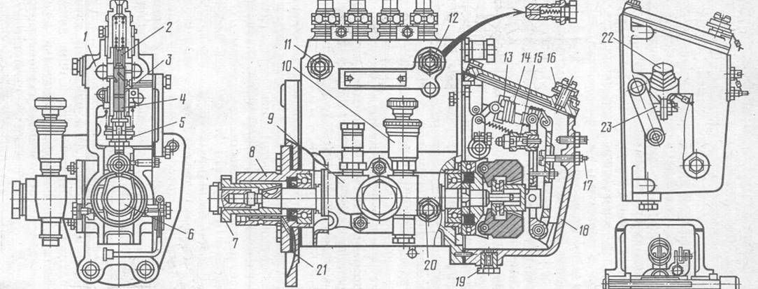 Топливный насос мтз схема