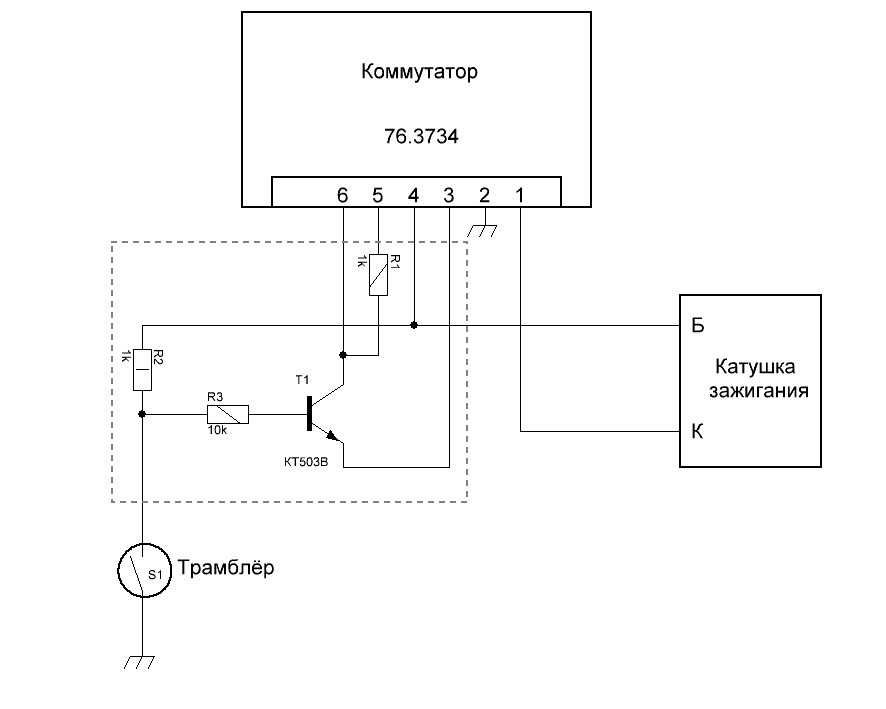 Схема коммутатор 761 3734