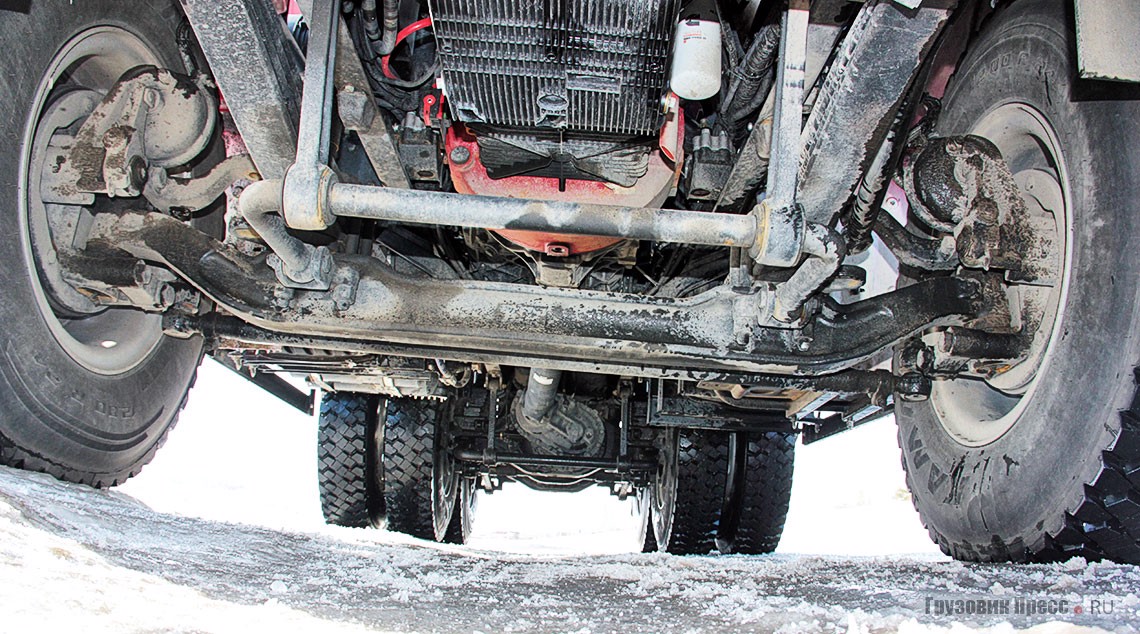 Ходовая часть трёхосного К4141 (6х4)