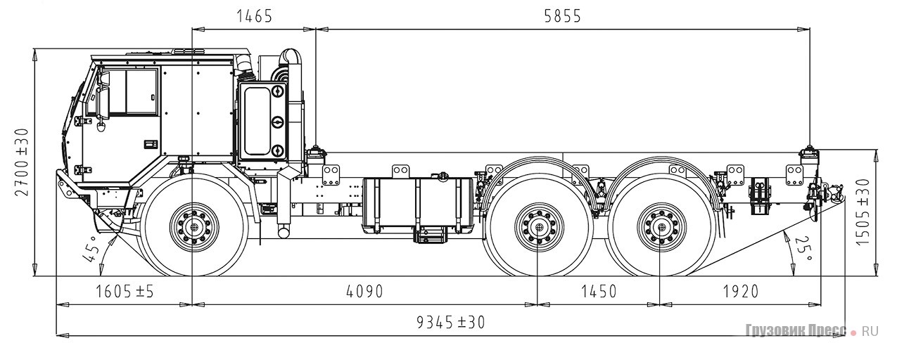 Контейнеровоз Tatra 815-790R39 29 300 6x6.1R