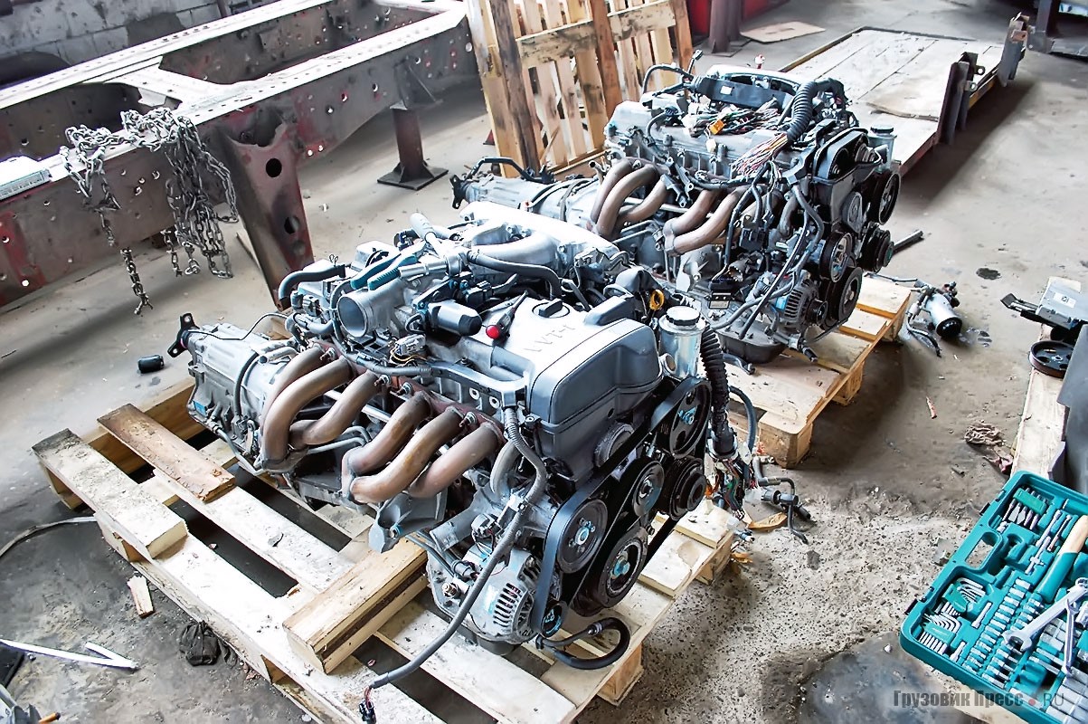 С тех пор, как моторы перестали считаться номерными агрегатами, в РФ хлынул поток контрактных 6-цилиндровых моторов Toyota JZ и VZ в комплекте с 4-ступенчатой АКП Aisin. Двигатели уже прошли 70–80 тыс. км. При этом ресурс двигателя составляет 1 млн км, а трансмиссии – 300 000 км