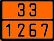 Табличка оранжевого цвета по ДОПОГ 33/1267 (нефть сырая)