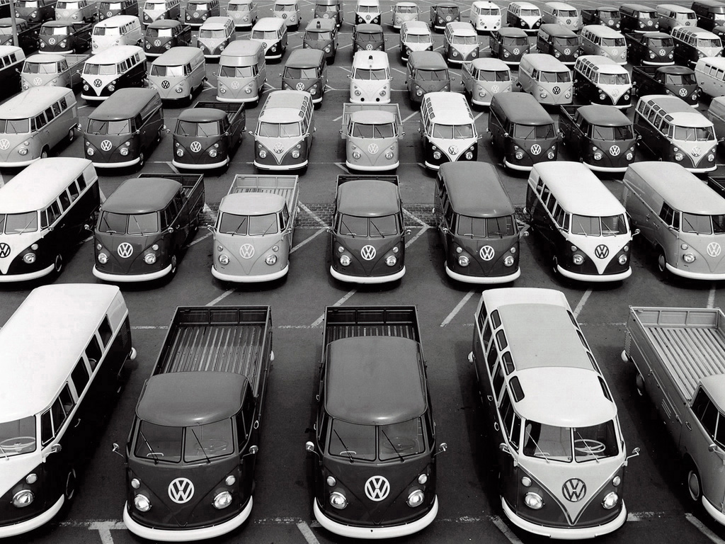Разные варианты платформы Volkswagen T1