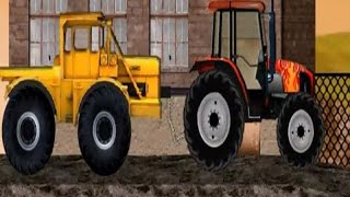 ТракторМания Трактор Тягач Красный Трактор мульти игра