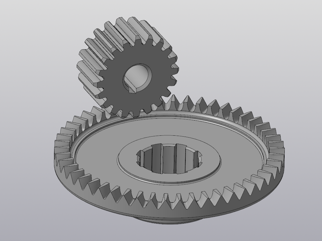 Работа зубчатых колес