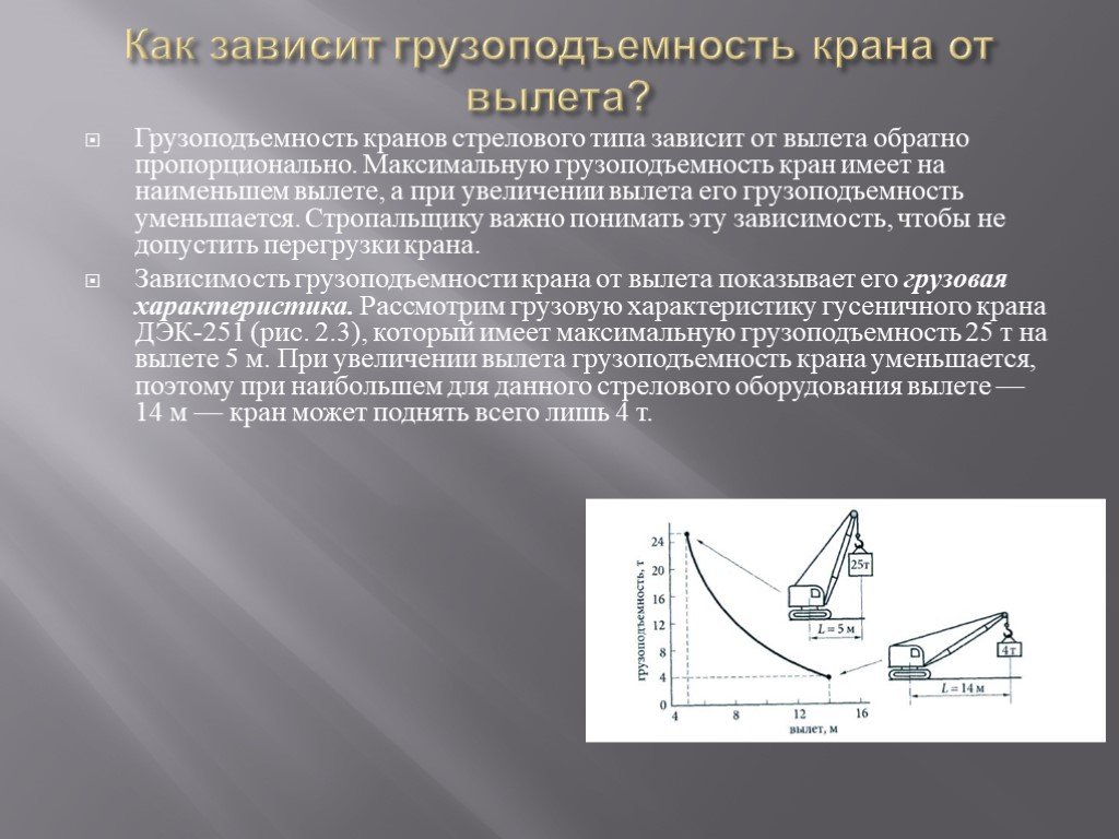 Определить водоизмещение. Грузоподъемность крана в зависимости от вылета. Грузоподъемность стрелового крана. Как зависит грузоподъемность крана от вылета. Грузоподъемность крана зависит от:.