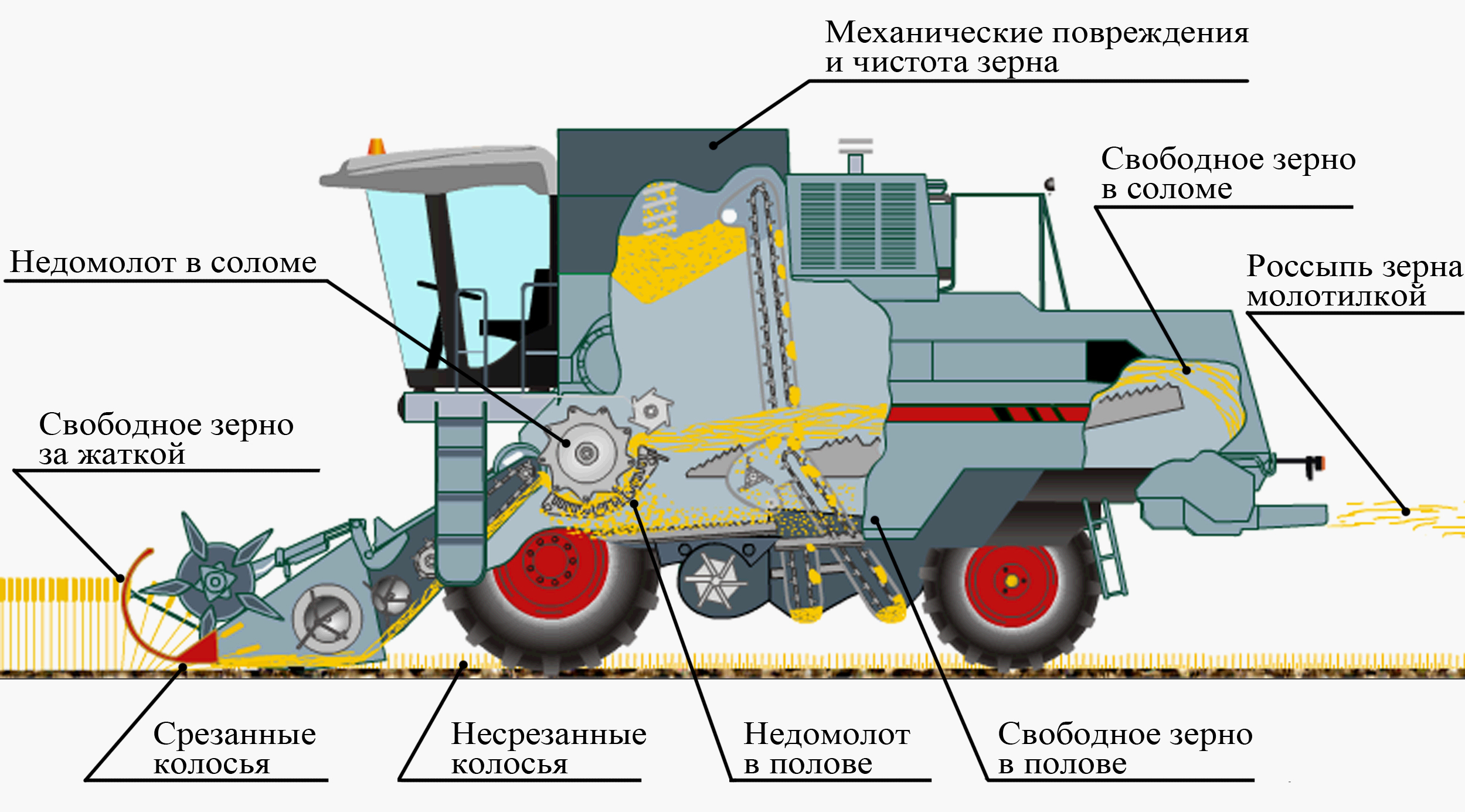 Схема молотильного аппарата дон 1500