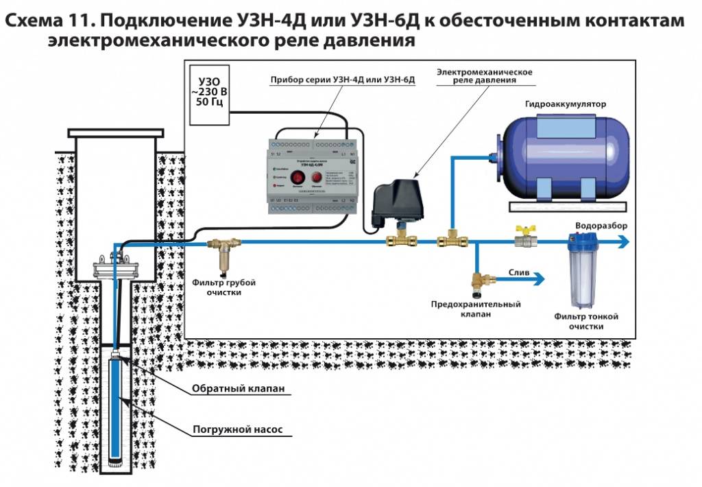 Схема автоматики для скважинного насоса своими руками