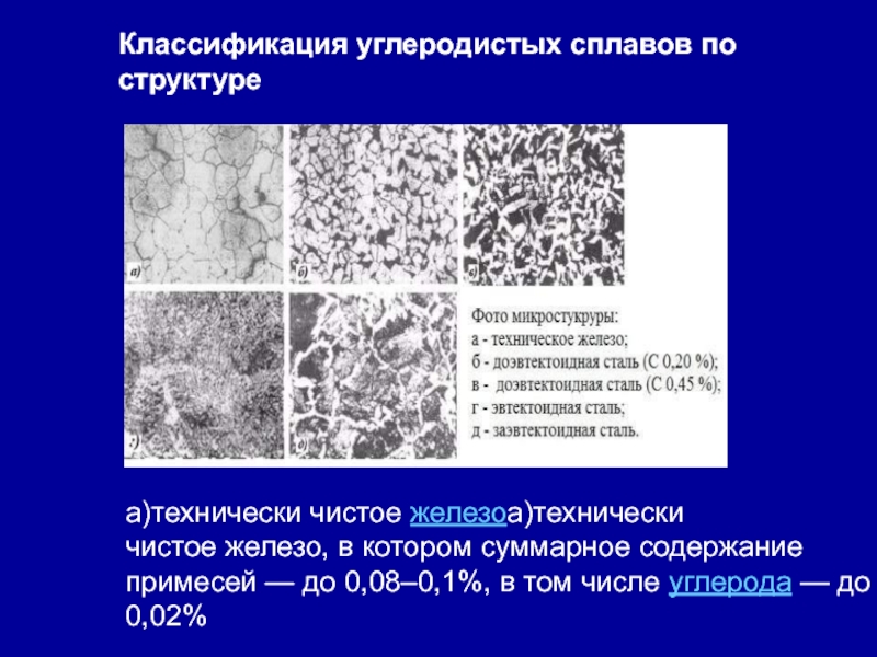 Основной элемент состава железо