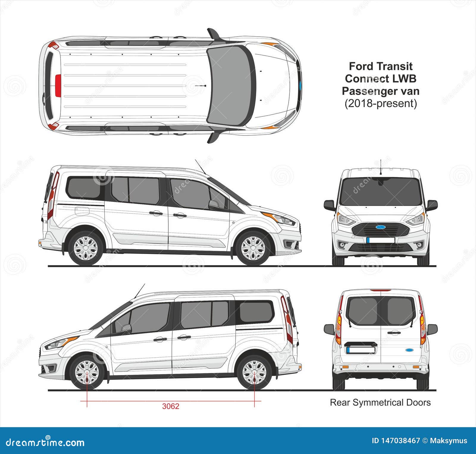 Размер форд коннект. Ford Transit connect LWB. Ford Transit connect Cargo Blueprint. Ford Transit connect LWB габариты. Ford Transit 2018 габариты.