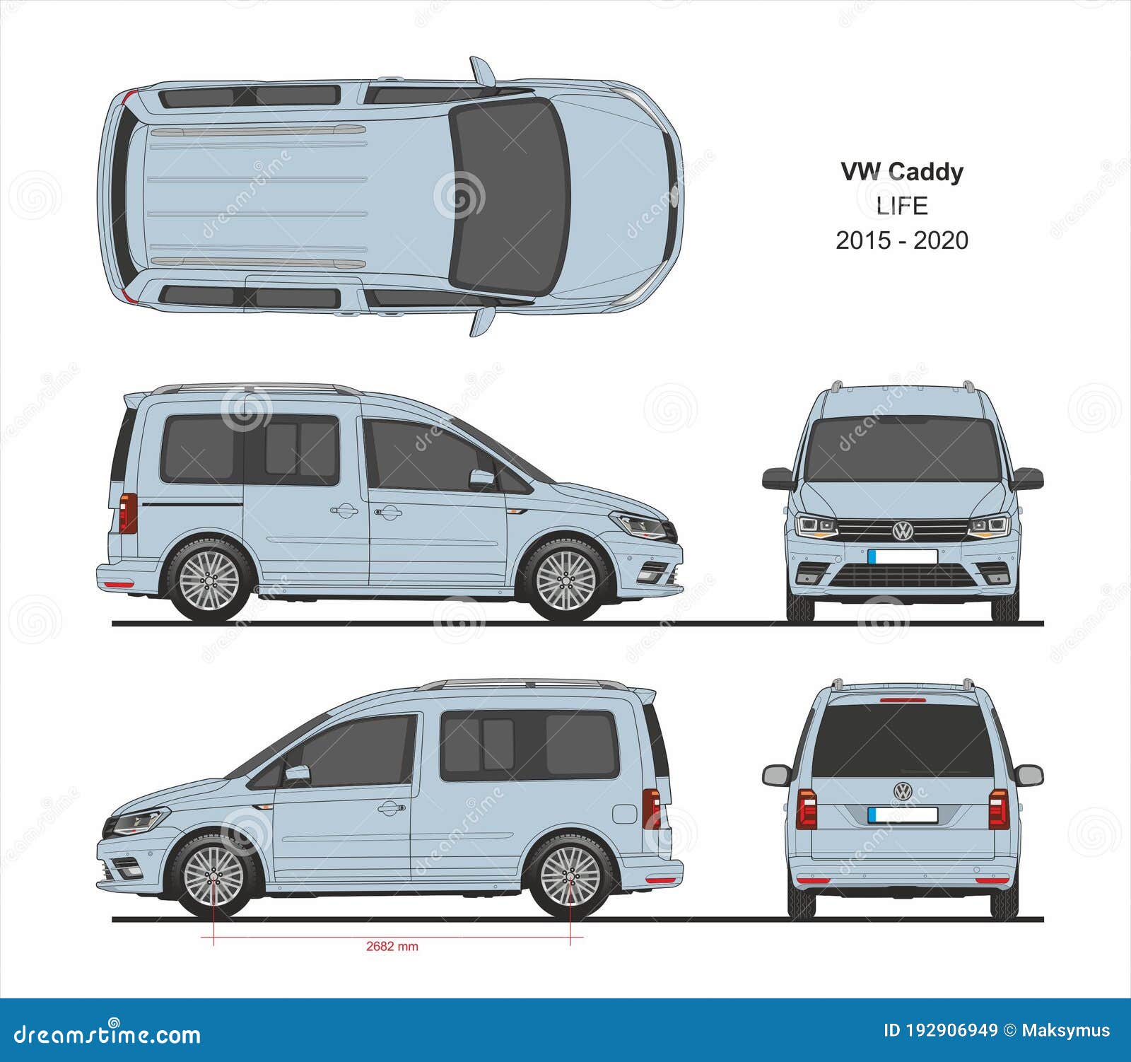 Volkswagen caddy размеры