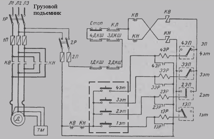 Как подключить кнопочный пост. Принципиальная электрическая схема управления эп грузового лифта. Схема подключения 2 кнопочных постов. Кнопочный пост на 2 кнопки схема подключения. Схема подключения кнопочного поста подъемника.