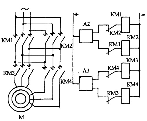 Двухскоростной электродвигатель 380 вольт схема